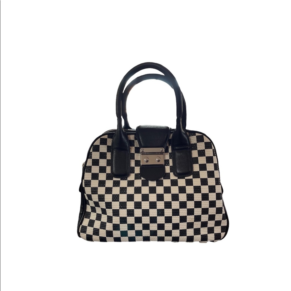 Circa 1980’s checkered Retro breakdancing Satchel Bag by Beau and Ashe